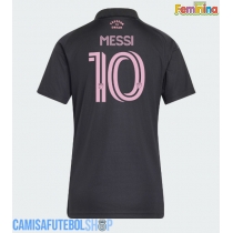 Camisa de time de futebol Inter Miami Lionel Messi #10 Replicas 2º Equipamento Feminina 2026-27 Manga Curta